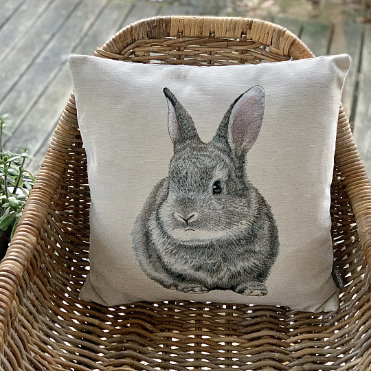 Kissenbezug mit Wandteppichmotiv GLÜCKLICH