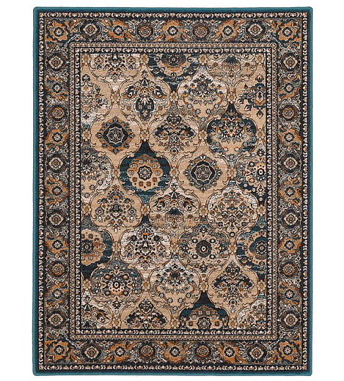 Luxus-Wollteppich ISFAHAN Forenza Smaragd/Smaragd