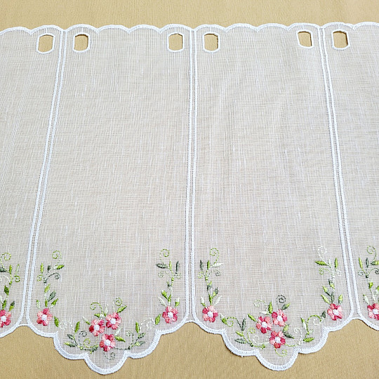 Buntglasvorhang ROSA BLUMEN