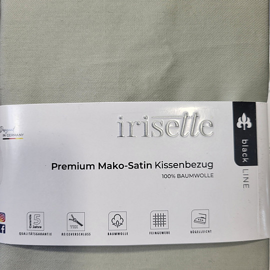 Satin-Kissenbezug - Salbei 32