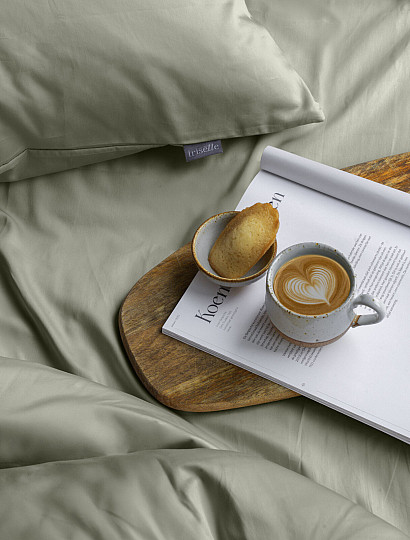 Satin-Kissenbezug - Salbei 32