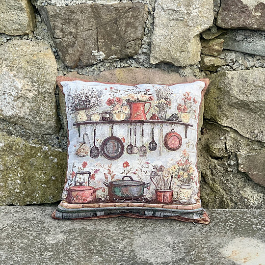 Wandteppich-Kissenbezug KÜCHE