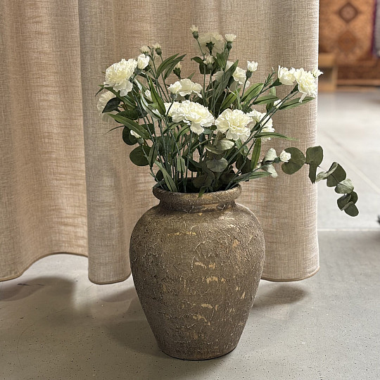 Keramikvase TAVIR 24x30 rustikales Gold
