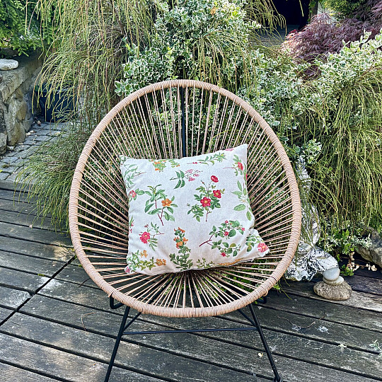 Dekorativer Kissenbezug mit Blumenmotiv aus Oregon