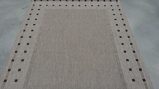 Schnallenteppich FLOORLUX 20329/04 silber-schwarz