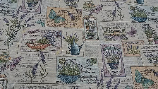 Gobelin Tischdecke, Lavendel Schal 3