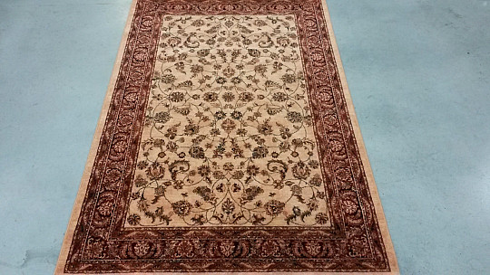 Luxus-Wollteppich ROYAL allover Blume