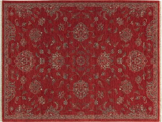 Wollteppich DJOBIE classic rot