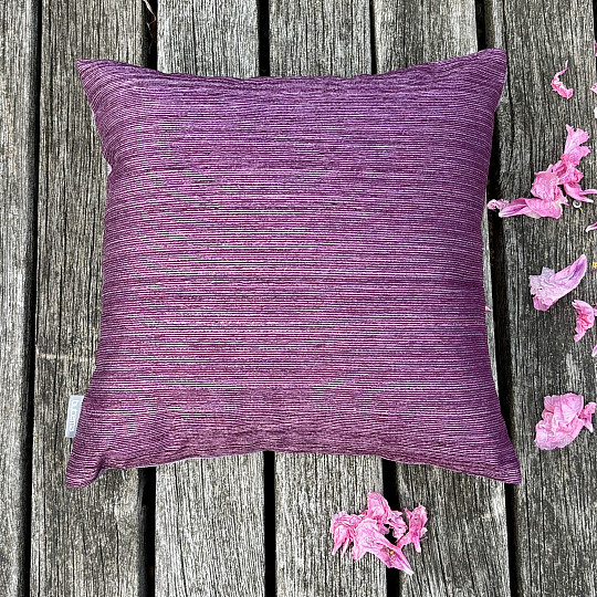 Chenille-Kissenbezug ELIA purple