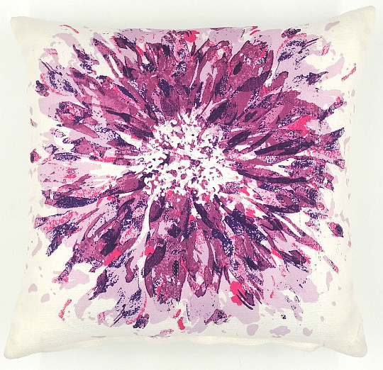 Dekorativer Kissenbezug FLOWER lila