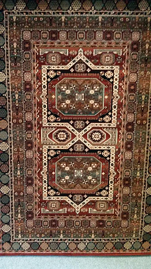 Luxus-Wollteppich ROYAL Zentralkasetten