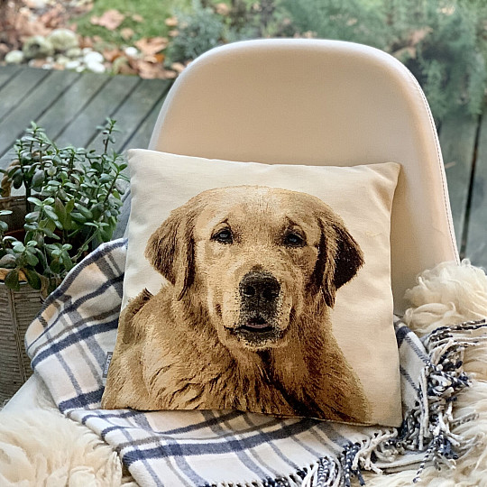 LABRADOR HUND Gobelin Kissenbezug