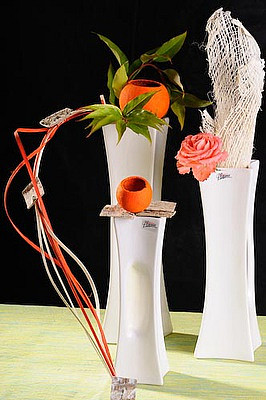 Vase X-Vase weiß