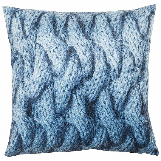 Dekokissen VELVET TIMO blau