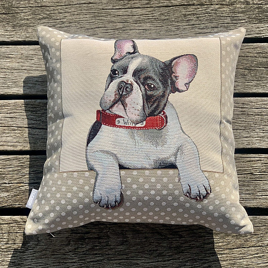 Gobelin-Kissenbezug FRANZÖSISCHE BULLDOGGE