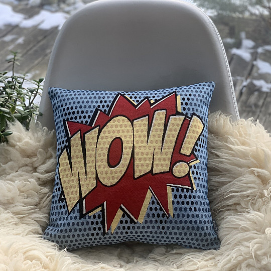 COMICS WOW Gobelin-Kissenbezug