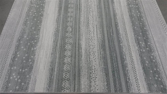 Teppich modern FONT grau/grün