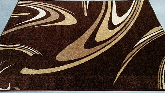 Kaffeebrauner Stückteppich