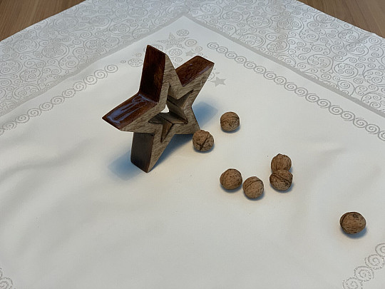 Weihnachtstischdecken ORNAMENT natur
