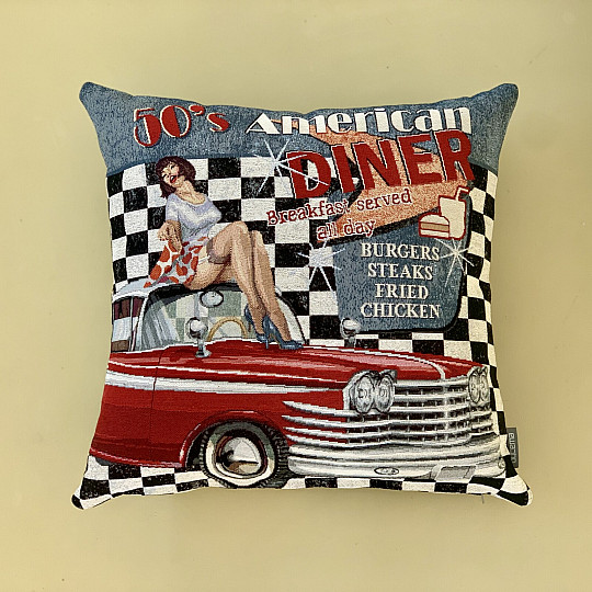 Gobelin-Kissenbezug AMERICAN DINER