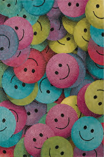 Kinderteppich PLAY Smiley