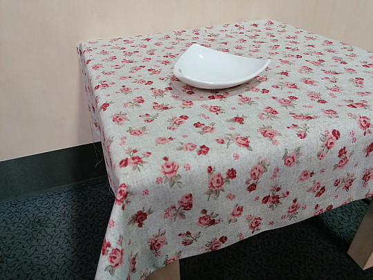Tischdecke - rote Rose