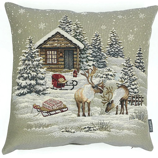 Weihnachtsteppichbezug WINTERLANDSCHAFT