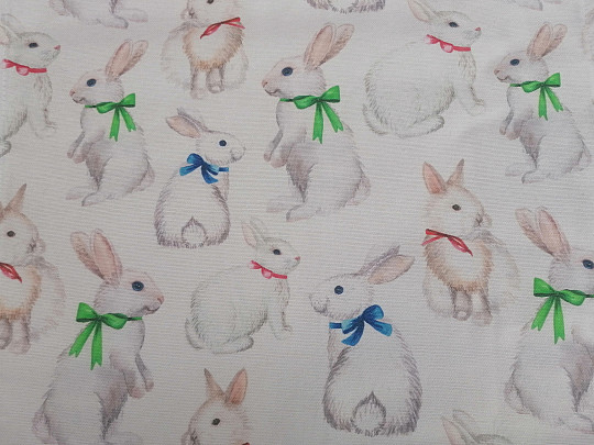 Ostertischdecken und Schals Osterhasen