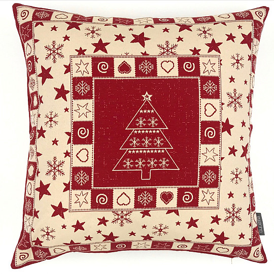 Weihnachtliche Dekobeschichtung WEIHNACHTSBAUM I ROT