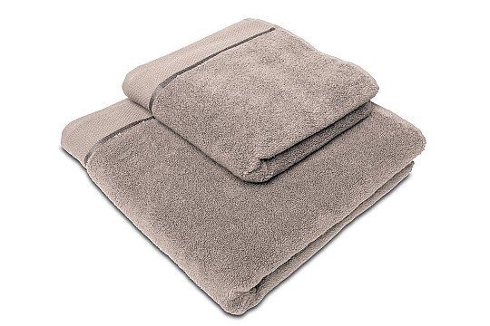 Handtuch und Badetuch MIKRO graubraun