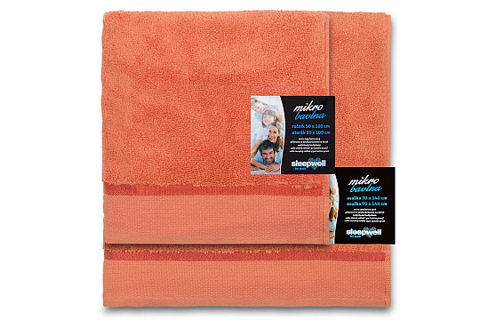 Handtuch und Badetuch MICRO ORANGE