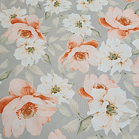 Dekorationsstoff OXFORD ORANGE FLOWER