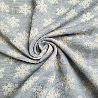 Luxuriöser Dekorationsstoff FLAKES GREY
