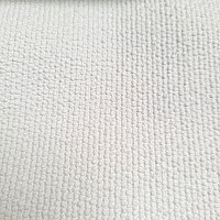 Luxuriöser einfarbiger Designer Dekostoff GERSTER 77052/10 WHITE