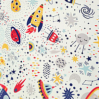 Dekorationsstoff BLACK OUT SPACE