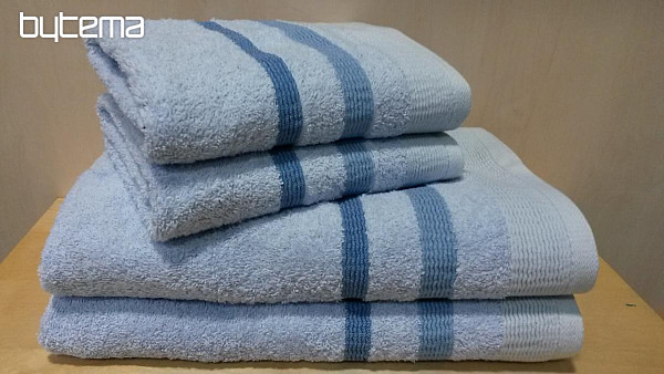 Handtuch und Badetuch METROP hell blau