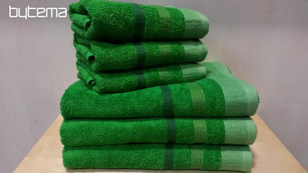 Handtuch und Badetuch METROP grün