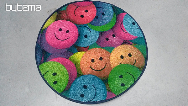 Kinderteppiche round Smiley