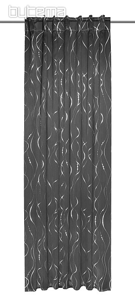 Dekorative vorhang MIGUEL Grau 135x245 - blackout