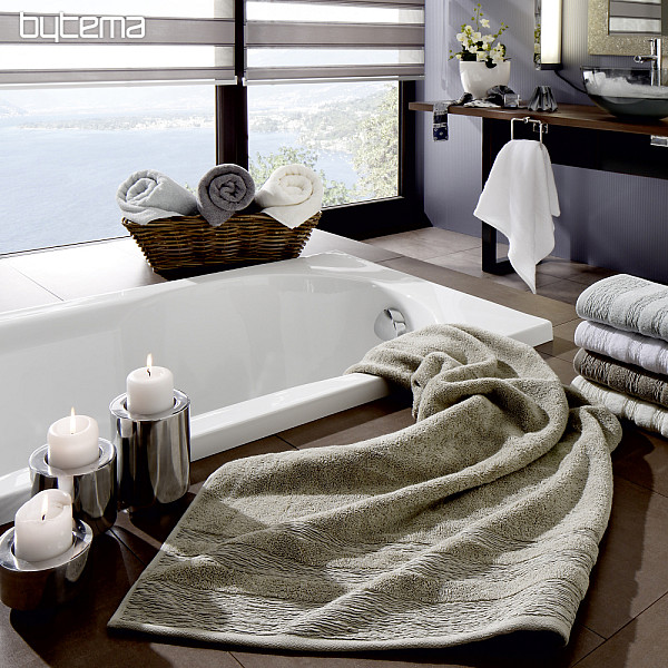 Luxus Handtuch und Badetuch EGERIA beige