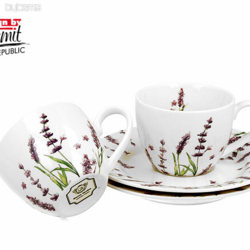 Espressotassen-Set aus Porzellan 2-tlg. Lavendel E šapo