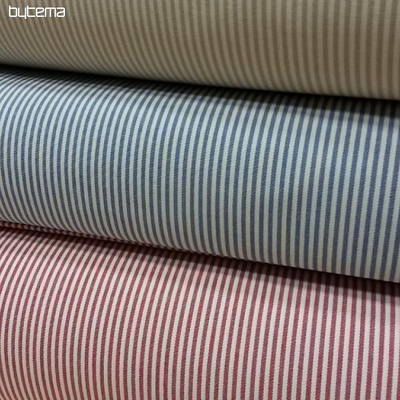 Dekorationsstoff Streif rot 150 cm