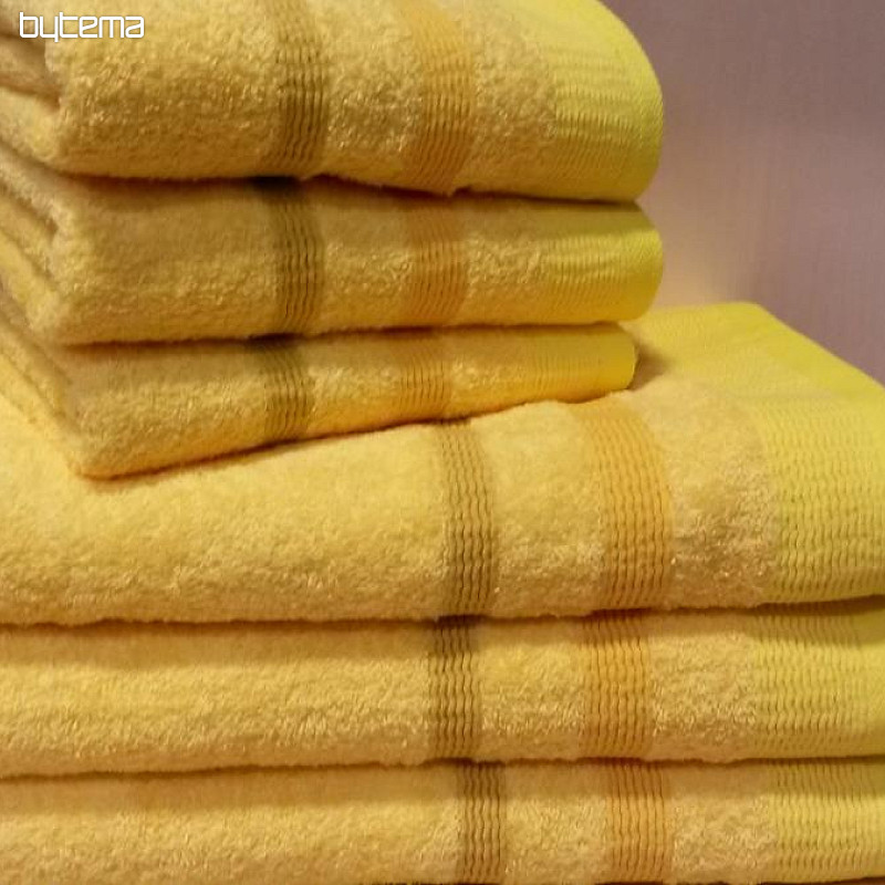Handtuch und Badetuch METROP gelb