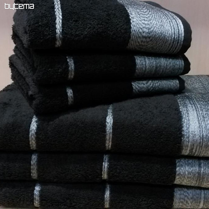 Handtuch und Badetuch ROBER schwarz