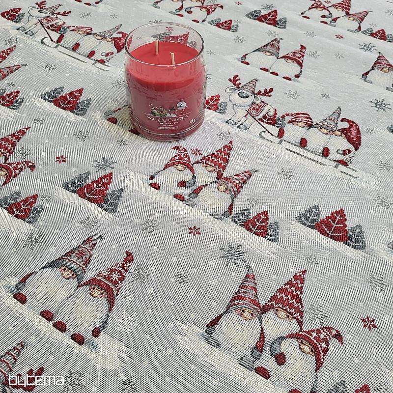 Gobelin-Tischdecke und Schal WEIHNACHTSELFEN 2