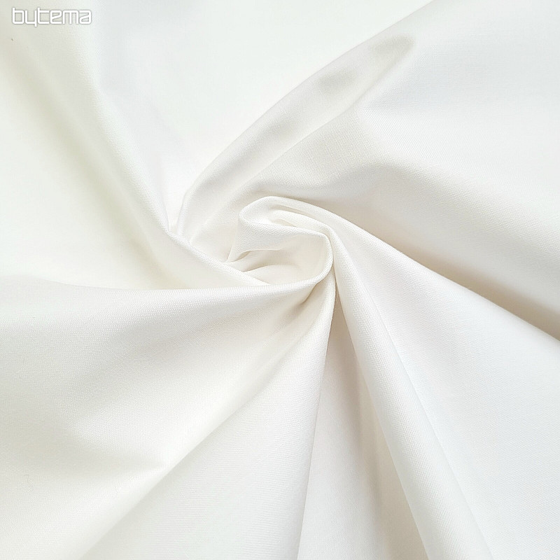 SOLITUDE SATIN Weißer Baumwollstoff