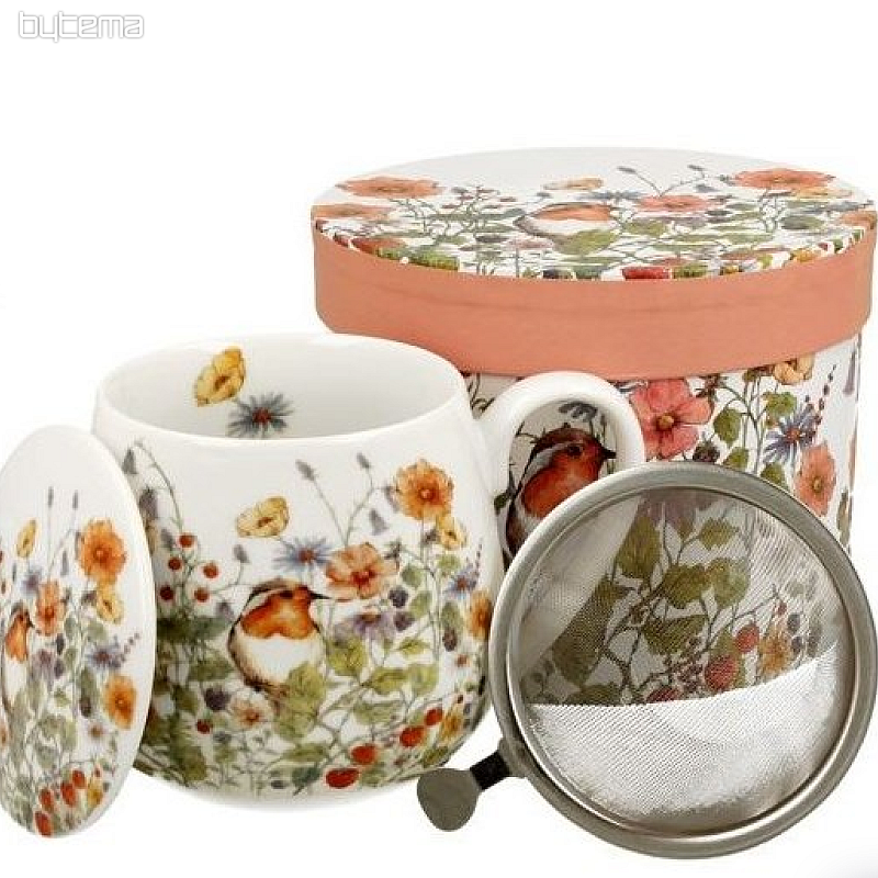 Wildvogel mollig mit Sieb und Kappe