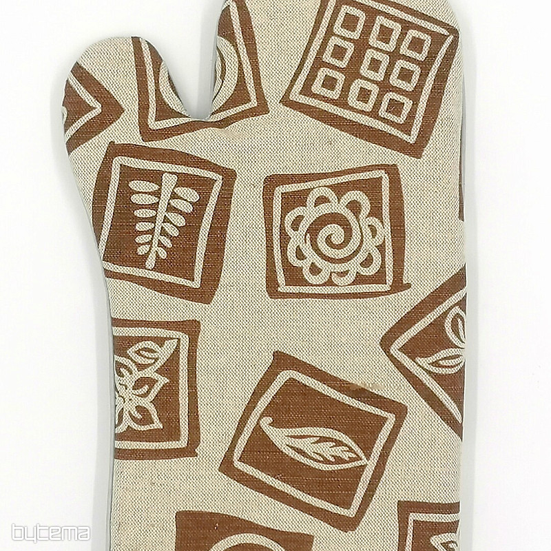 Küchenhandschuh mit Teflon zum GRILLEN braun