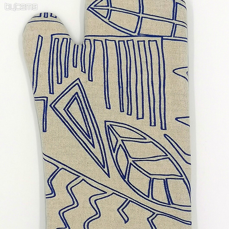 Küchenhandschuh mit Teflon zum GRILLEN blau