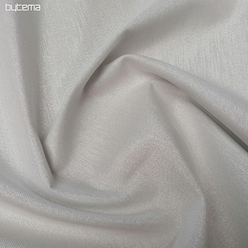 Weihnachtsdekostoff Santa mit Lurex weiß-silber